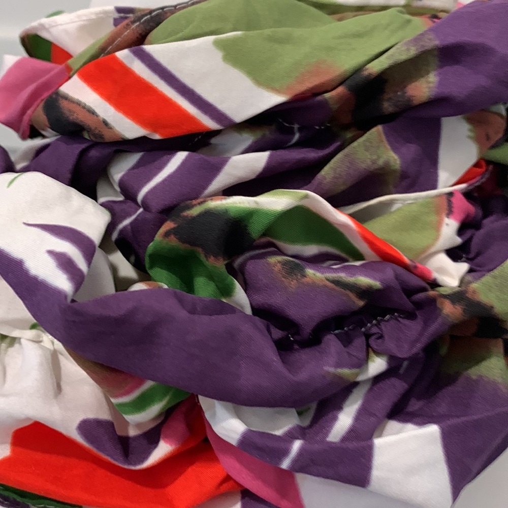 Colorful Ruched Scarf - Picture 5 of 8